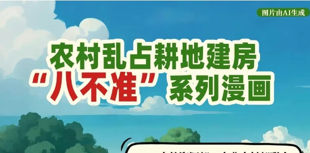 全国土地日 | 福建省自然资源厅农村乱占耕地建房“八不准”系列漫画海报发布！